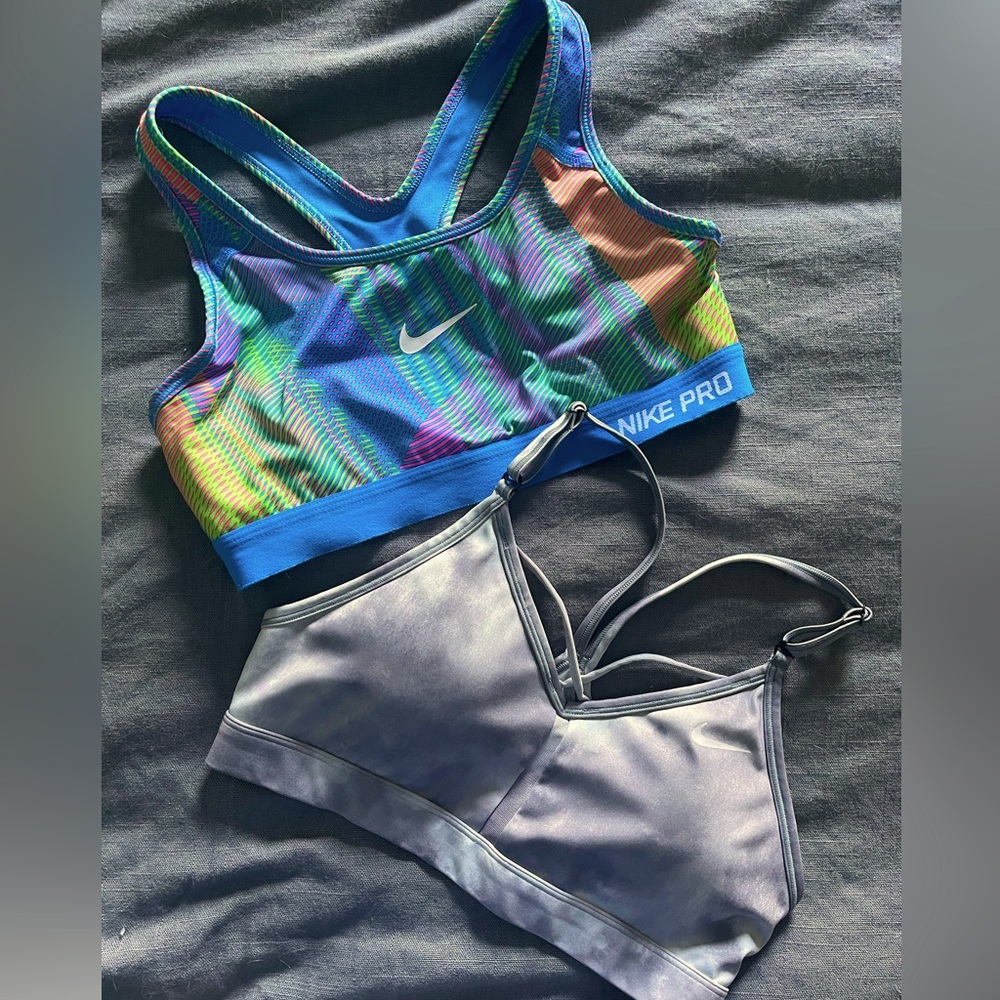 2 Nike Sports Bras. Size MED